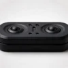 Cat Eye Metal Push Plate Fidget - Slider Toy: side elevation view