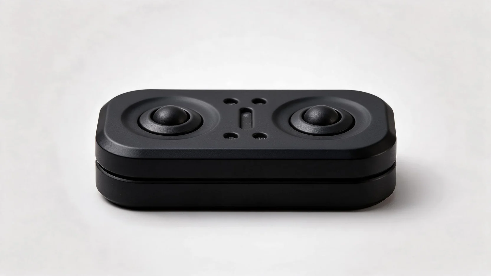 Cat Eye Metal Push Plate Fidget - Slider Toy: side elevation view