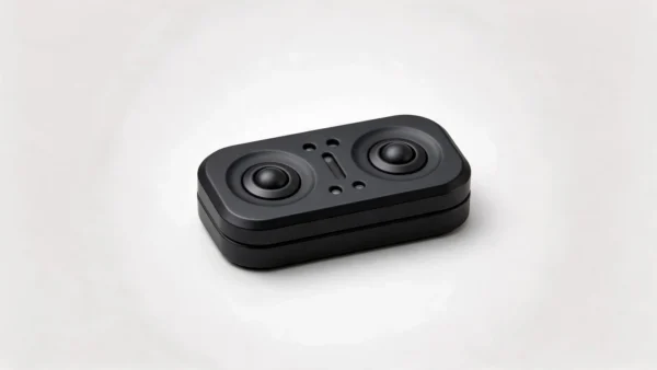 Cat Eye Metal Push Plate Fidget - Slider Toy: on a desk in use