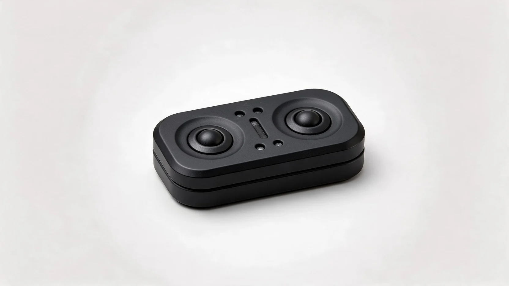Cat Eye Metal Push Plate Fidget - Slider Toy: on a desk in use