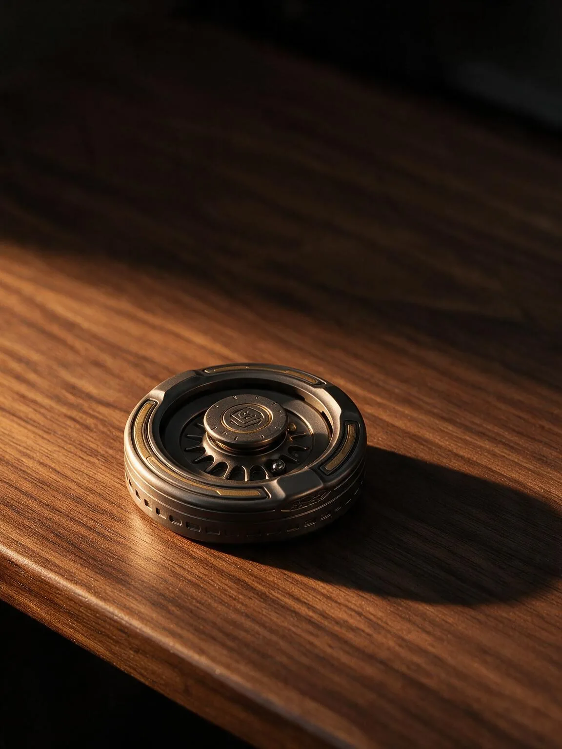 EDC fidget toys: metal wheels, push cards and gear chains for restless hands. Quiet, solid, pocket-sized.