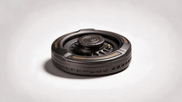 Decision Maker Fidget Spinner - Metal Wheel Fidget: side elevation view