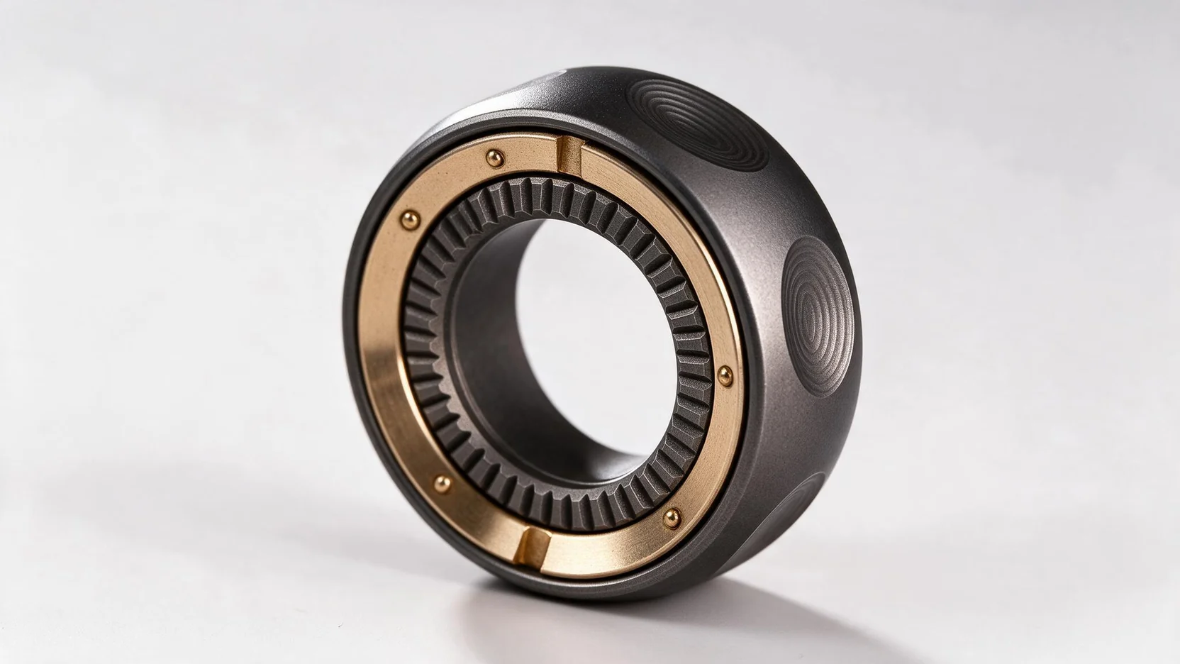 Magnetic Ratchet Ring Fidget - Metal EDC Finger Fidget: main product photo