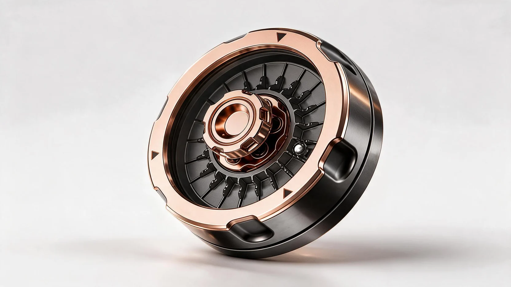 Mechanical Decision Wheel Fidget - Copper Dice Dial: main product photo