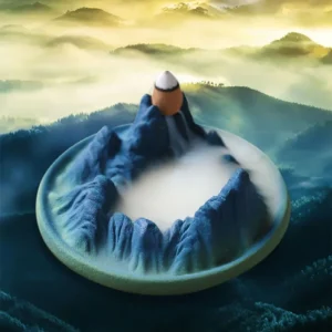 Reverse Flow Incense Burner - Mountain Smoke Effect