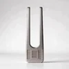 Tuning Fork Metal Mechanical Push Card - EDC Slider: side elevation view